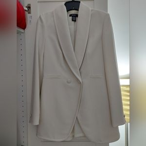 Women's Business Suit Jacket/Blazer - White/Cream